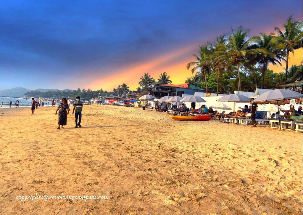 Sunset at Anjuna Beach Goa